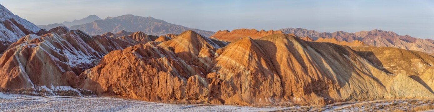 Zhangye Danxia landform geographical park. Zhangye, China.