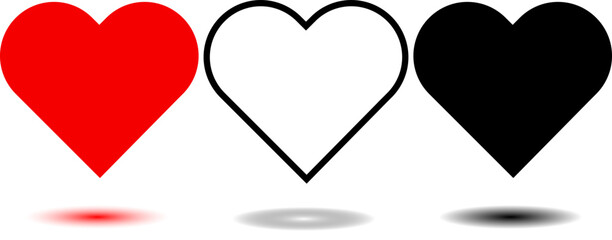 Obraz premium set of hearts