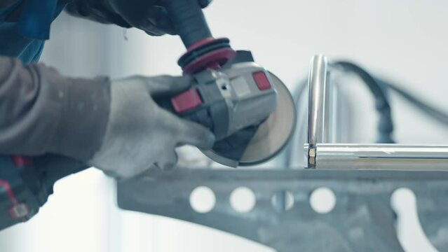 Metal Grinding with Angle Grinder