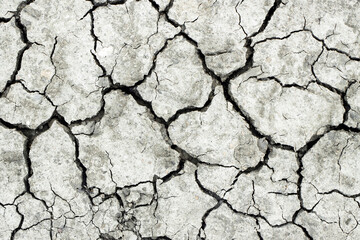Dry cracked earth texture. Drought. Soil erosion. Abstract background. Global Warming. Climate Change. Crack soil in the dry season. Dry and broken soil background. Bad environment concept