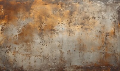 Rusted Metal Wall with a Weathered, Textured Surface