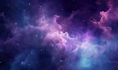 A Colorful Space Filled With Stars and Clouds