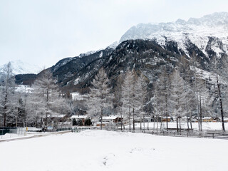 Winter Landscape in the Austrian Alps