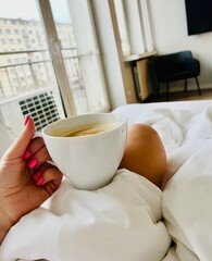 morning coffee in bed