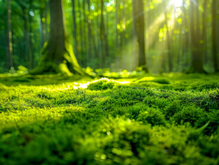 forest, nature, trees, sunlight, green, woods