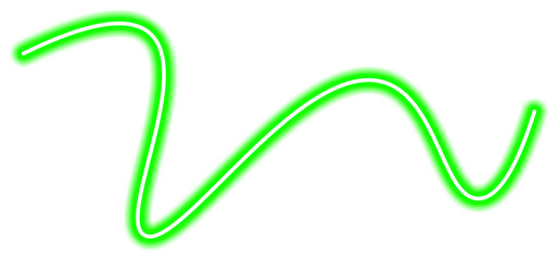 Glowing Abstract Green Neon