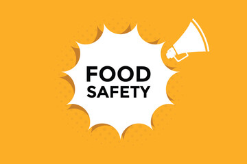 Food safety button web banner templates. Vector Illustration