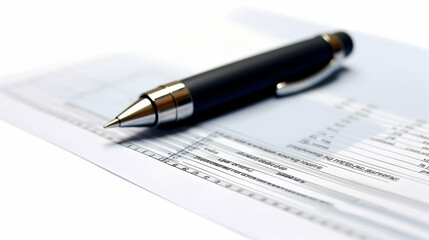 Executive pen and financial report