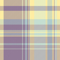 Seamless tartan background of plaid texture pattern with a textile fabric check vector.