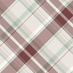 Soft seamless pattern fabric, eps check background plaid. Wedding vector textile texture tartan in white and red colors.