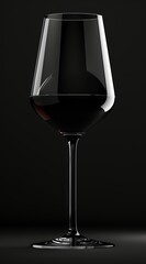 Glass of wine, dark Background