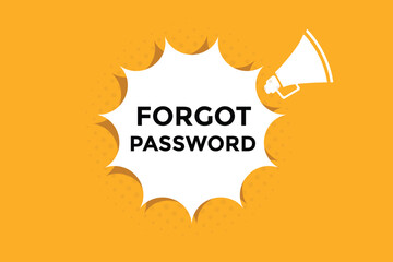 Forgot password button web banner templates. Vector Illustration 
