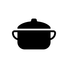 Cooking pan and pot glyph icon vector. cook pot cooking sign. isolated symbol illustration
