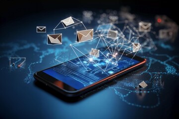 Contact Us Concept: Phone Icons Post