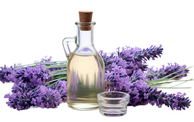 Lavender Oil Elegance on transparent background