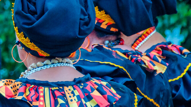 Candombe dancer closeup back view shot