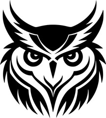 Fototapeta premium Owl - Minimalist and Flat Logo - Vector illustration