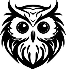 Obraz premium Owl Baby | Minimalist and Simple Silhouette - Vector illustration