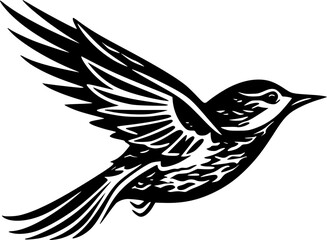 Bird - Minimalist and Flat Logo - Vector illustration