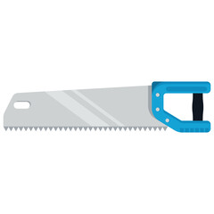 Universal handsaw vector cartoon illustration isolated on a white background.