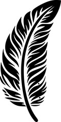Fototapeta premium Feather - Minimalist and Flat Logo - Vector illustration