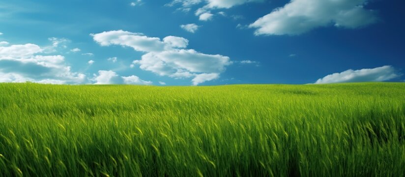 green grasslands or rice fields