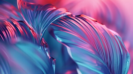 Palm leaves in a close-up sway, warmth and frost harmonize: hot and cold, fluidity.