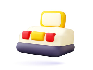 3d console vector icon.