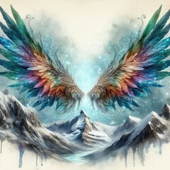 Fairy Wings colorful Clipart photos image 