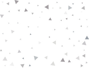 Silver Triangular Confetti