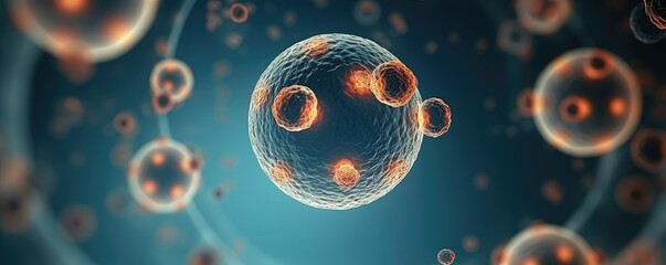 cell or virus particle - obrazy, fototapety, plakaty