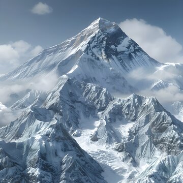 Mount Everest, also known as Snow Mountain
