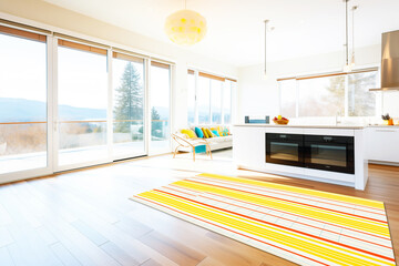 a radiant floor heating system in a modern home