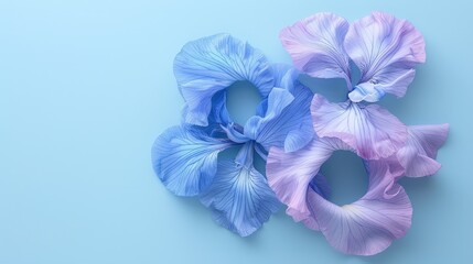 Irresistible Iris Blooms in Blue Hues