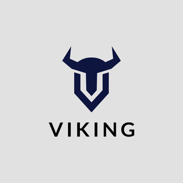 viking logo icon vector illustration
