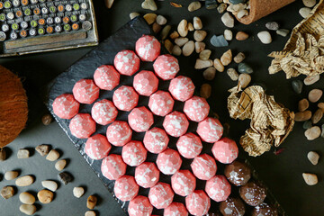 Colorful Candy Table Covered in Frosting Delights