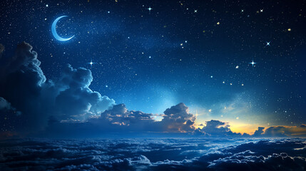 Fototapeta premium beautiful night sky with star