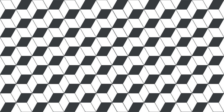 geometric seamless pattern with cubes. quadrangles are a repeating pattern for the design of brochures, fabrics, ceramics