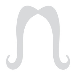 Hairy moustache illustration