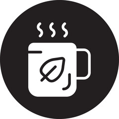 tea glyph icon
