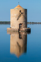 the Ancient Spanish Mill, symbol of the city of Orbetello in Tuscany
