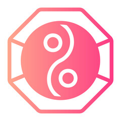 yin yang gradient icon