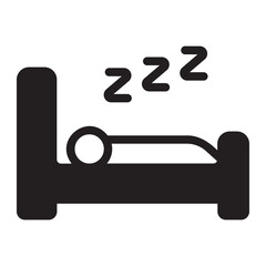 sleep glyph icon