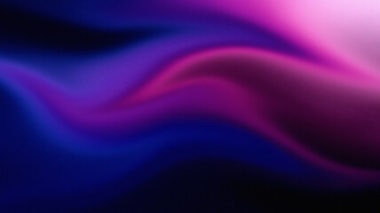 Purple black blue dark glowing grainy gradient background noise texture poster header banner design copy space
