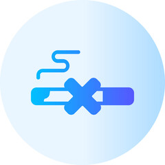 no smoking gradient icon
