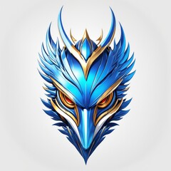 blue phoenix head
