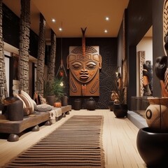 African style living room