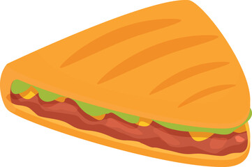 Dinner quesadilla icon cartoon vector. Mexican food. Party menu corn