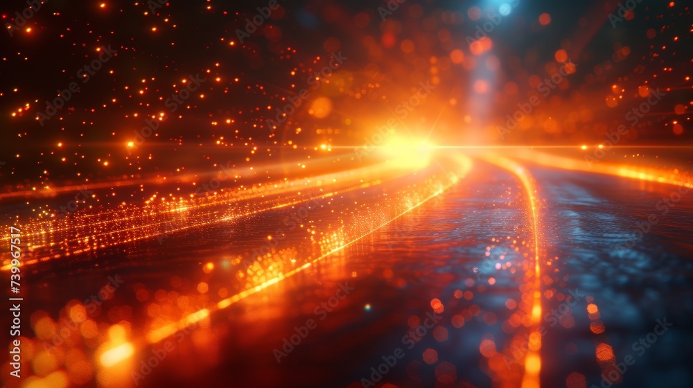 Poster The intersection collision of luminous lines moving in opposite directions is well suited to speed and force sensing technology.