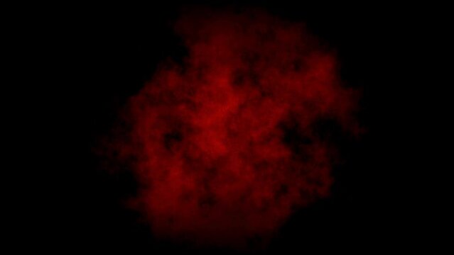 Background video with red sparks and smoke on black wall background